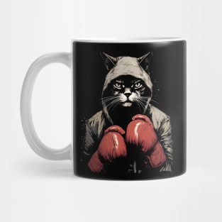 Cat as a Boxer Mug